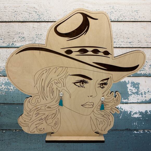 1990s SUNWEST SILVER Navajo Made Sterling Silver Trapezoid Stone Dangle Earrings - Picture 3 of 3